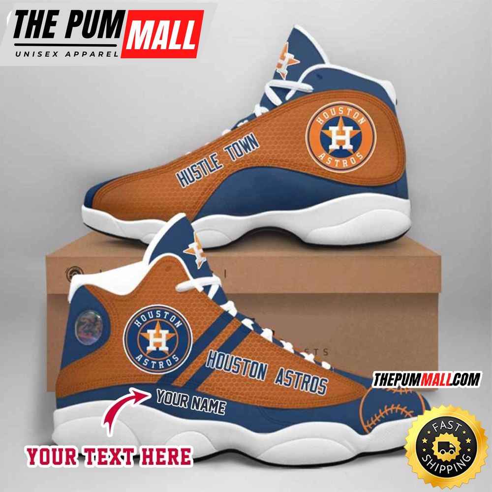 MLB Houston Astros Custom Name Air Jd 13 Shoes V4