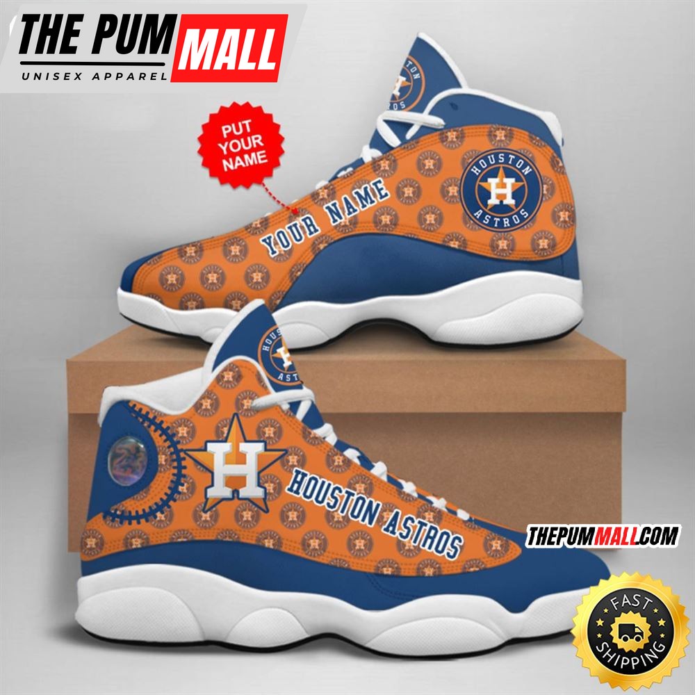 MLB Houston Astros Custom Name Air Jd 13 Shoes V5