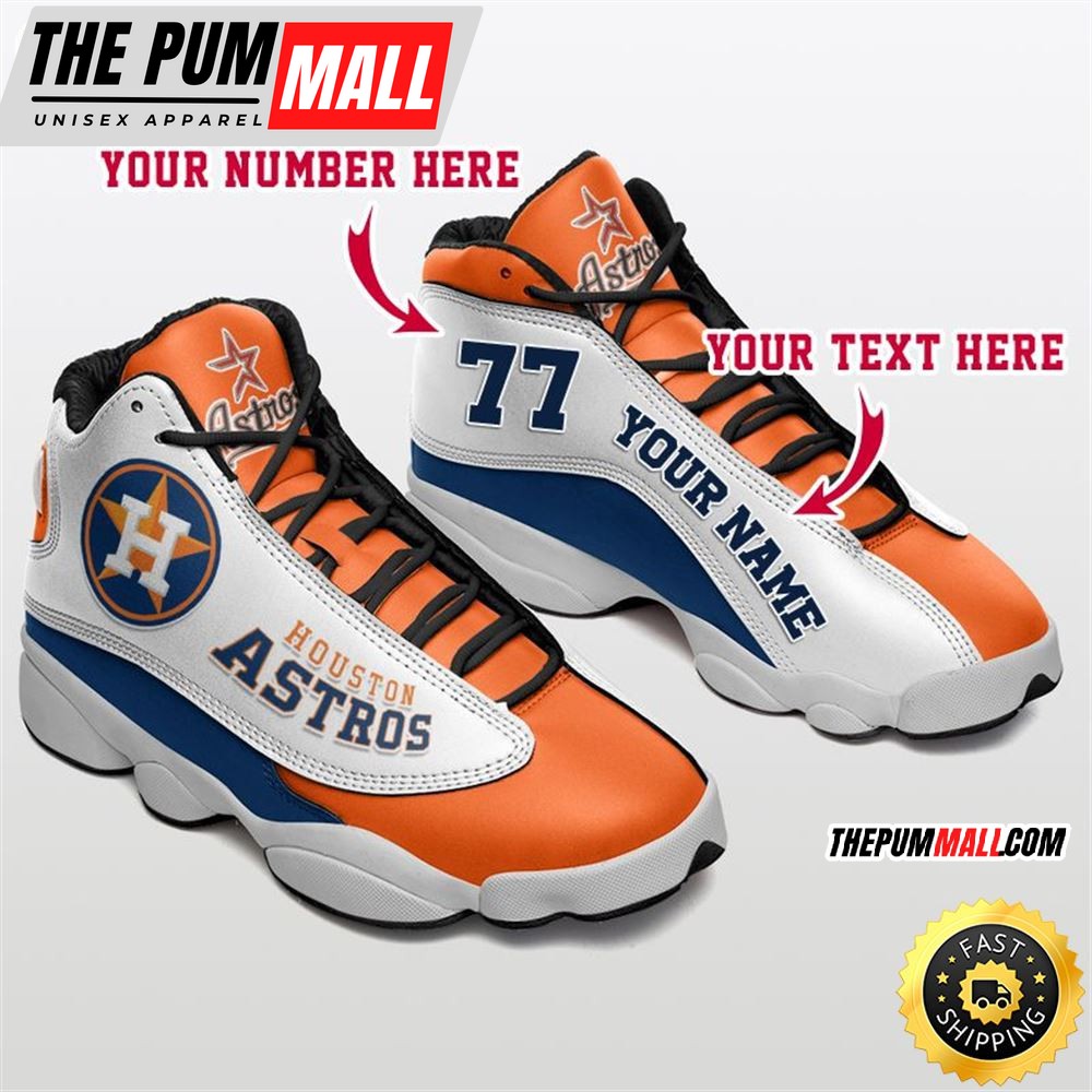 MLB Houston Astros Custom Name Number Air Jd 13 Shoes V3