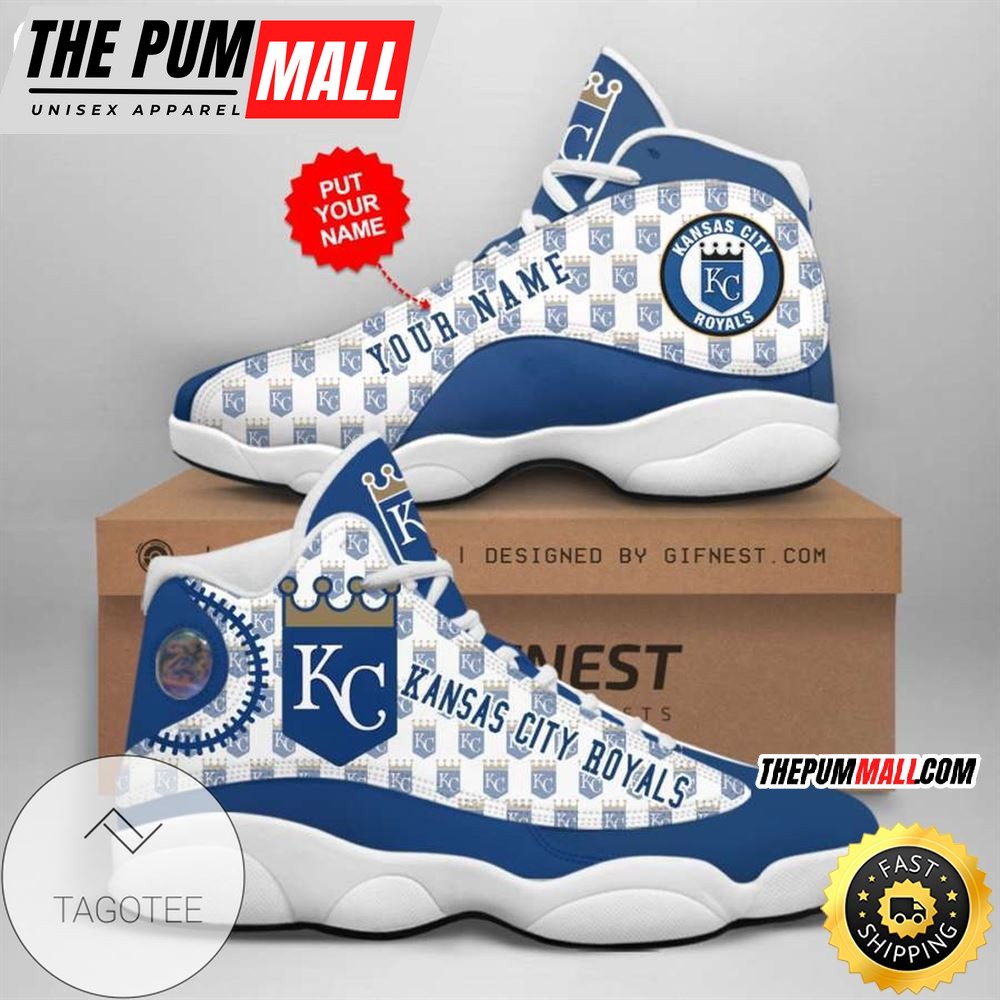 MLB Kansas City Royals Custom Name Air Jd 13 Shoes V3