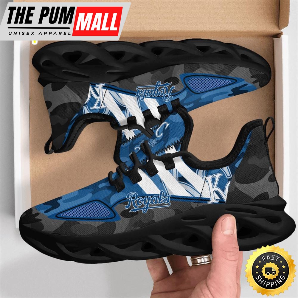 MLB Kansas City Royals Military Camouflage M Soul Shoes