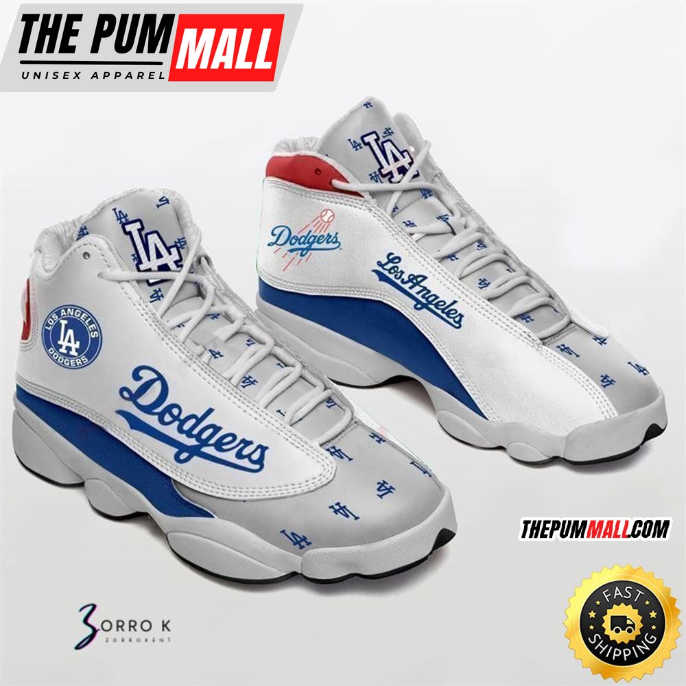 MLB Los Angeles Dodgers Air Jd 13 Shoes V6