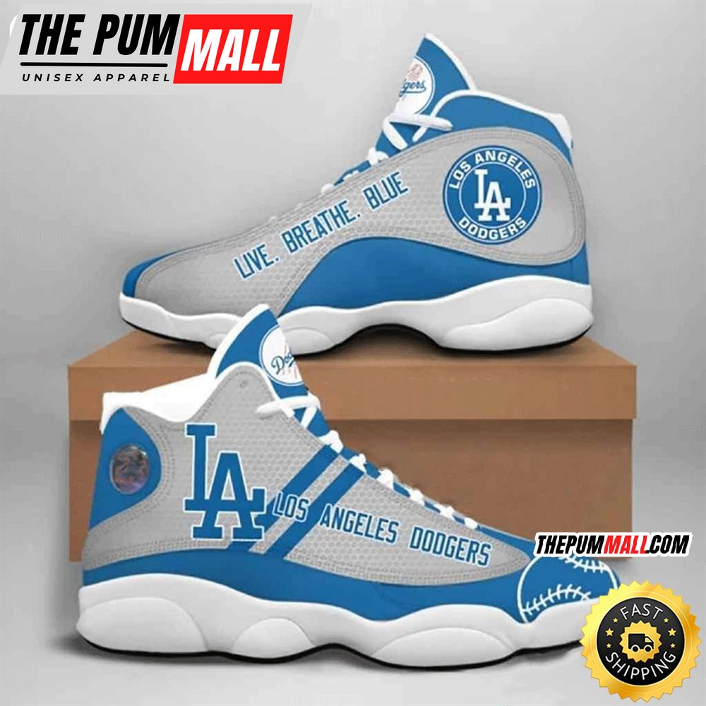 MLB Los Angeles Dodgers Live Breathe Blue Air Jd 13 Shoes