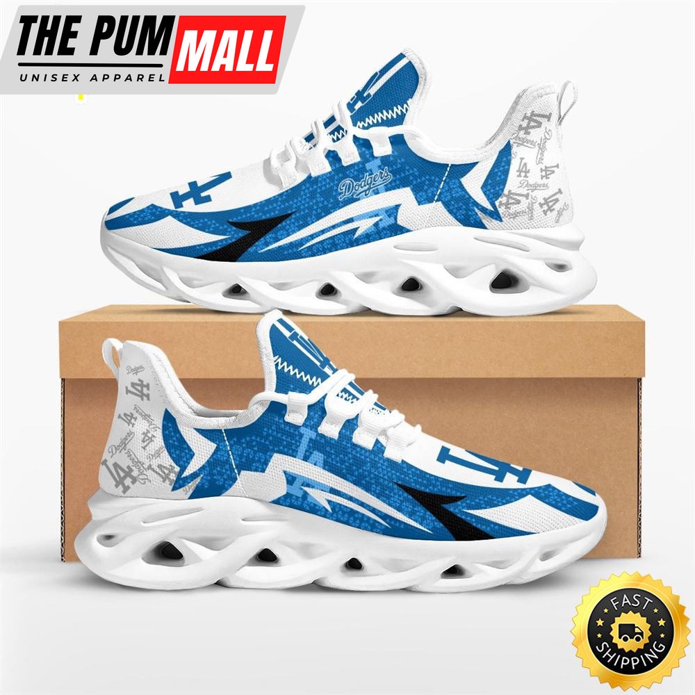 MLB Los Angeles Dodgers Symbol Geometric Pattern Max Soul Shoes