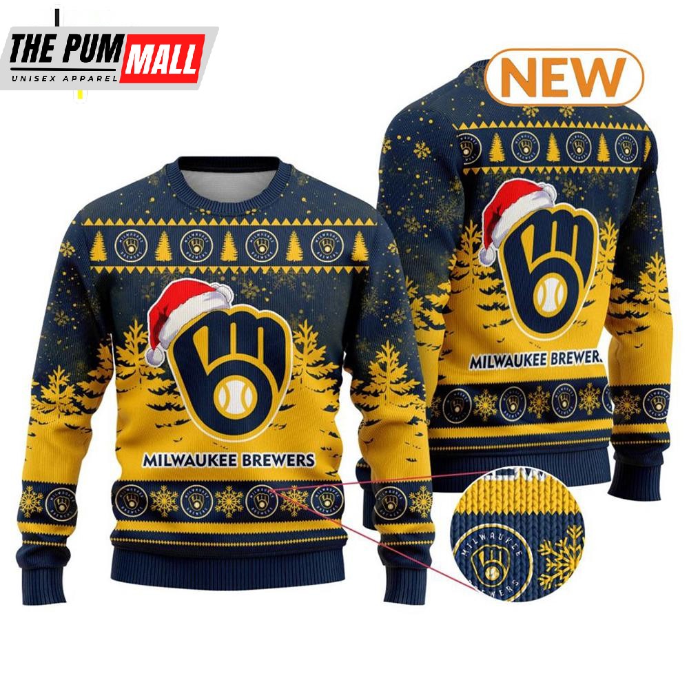 MLB Milwaukee Brewers 2025 Ugly Christmas Sweater Shirt, Sweatshirt