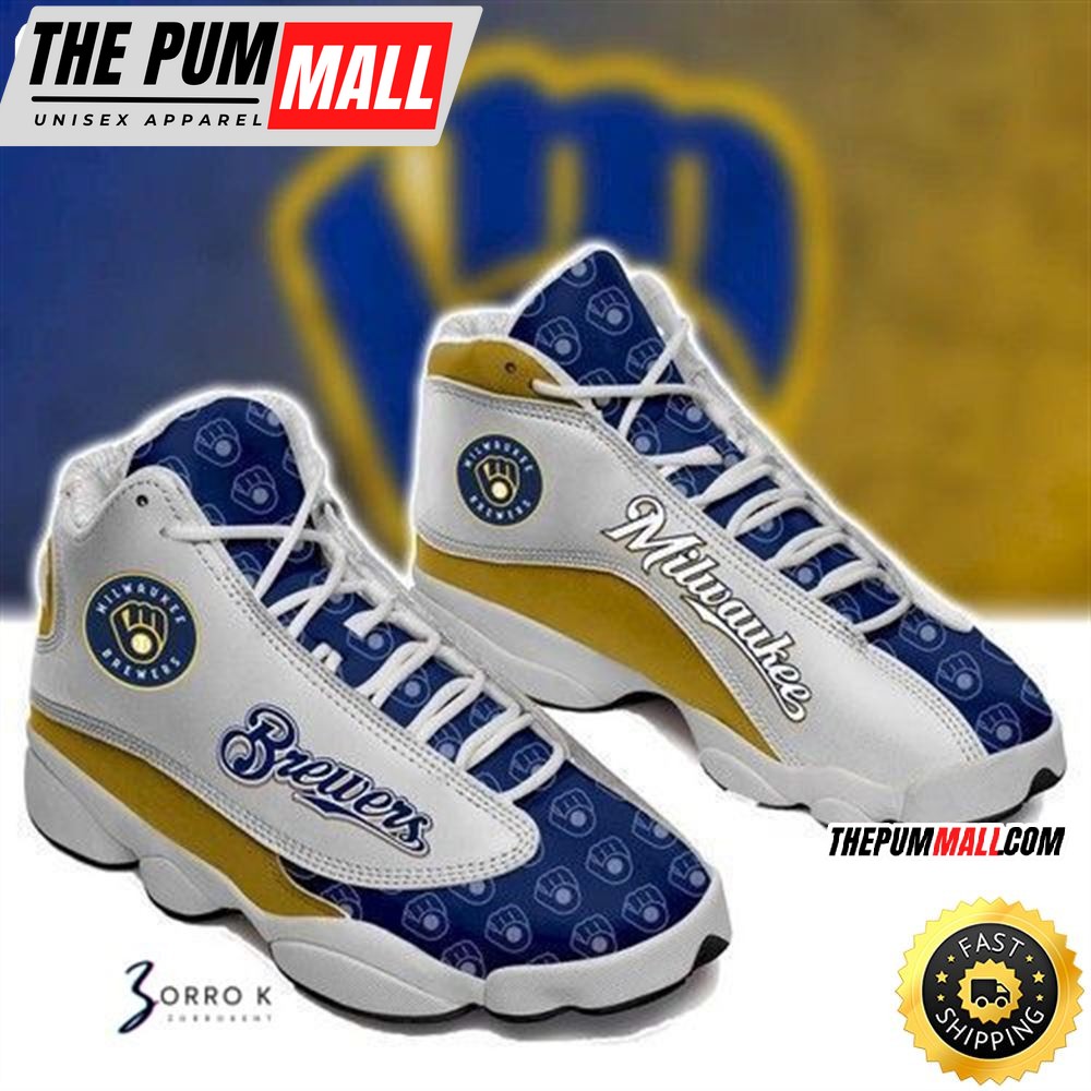 MLB Milwaukee Brewers Air Jd 13 Shoes V1