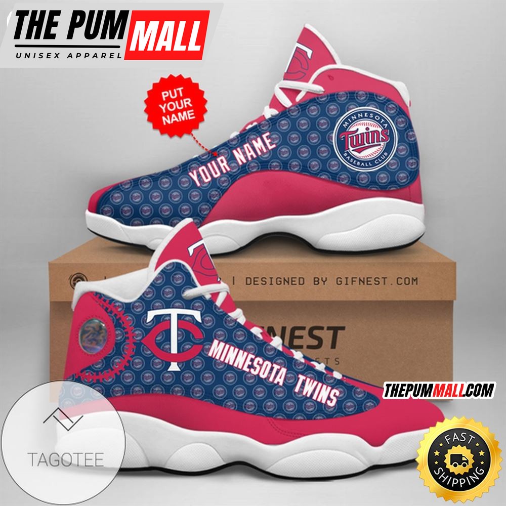 MLB Minnesota Twins Custom Name Air Jd 13 Shoes V6