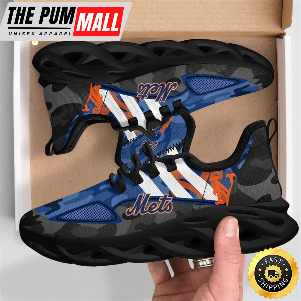 MLB New York Mets Military Camouflage Max Soul Shoes