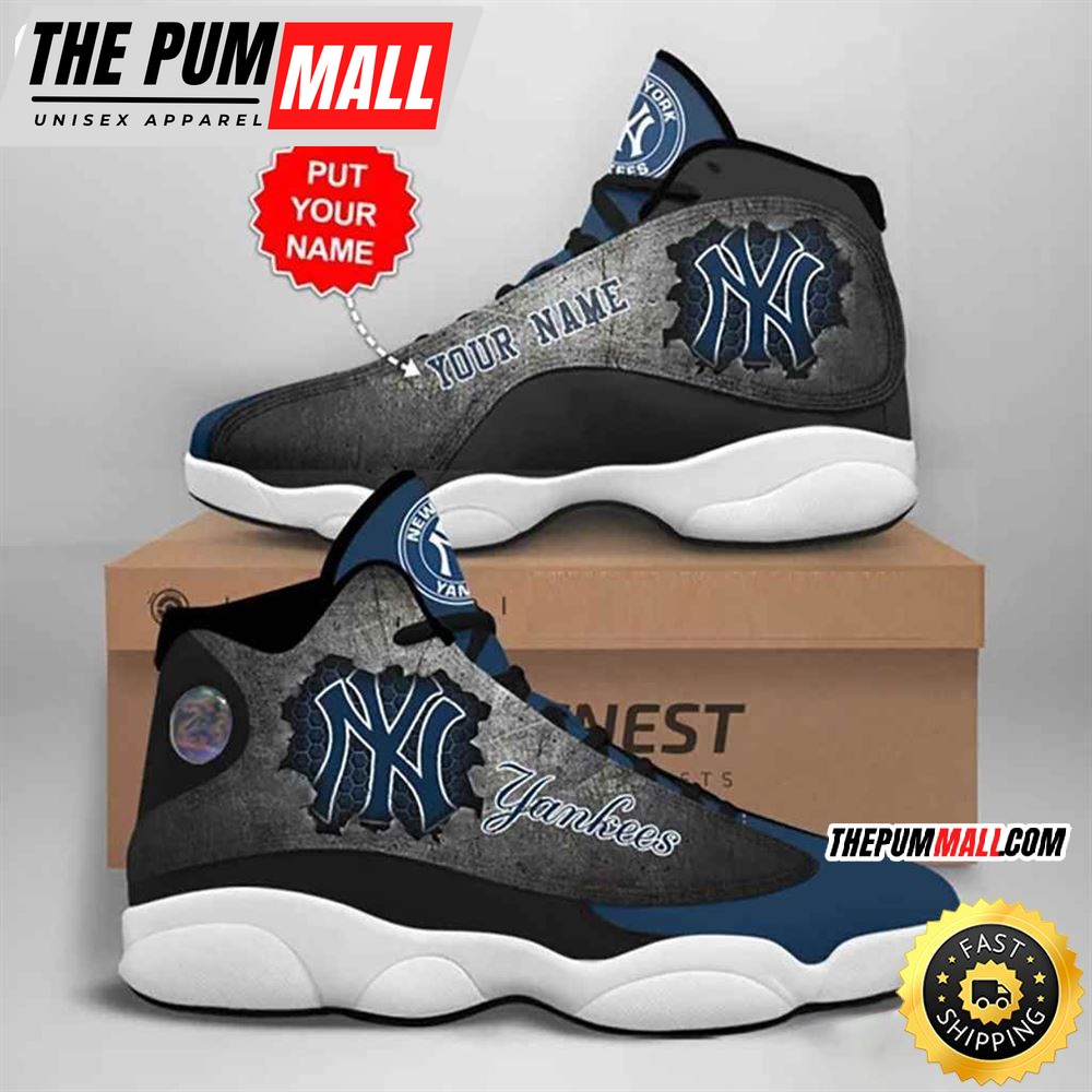 MLB New York Yankees Custom Name Air Jd 13 Shoes V14