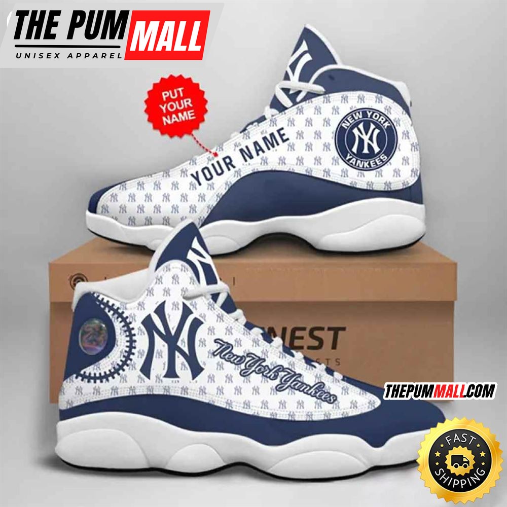 MLB New York Yankees Custom Name Air Jd 13 Shoes V15