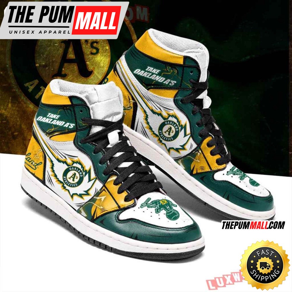 MLB Oakland Athletics Air Jd 1 High Sneakers Timeless Jordan 1 Kicks
