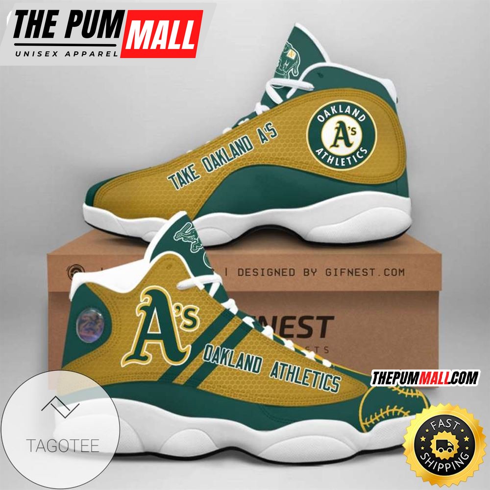 MLB Oakland Athletics Air Jd 13 Shoes V2