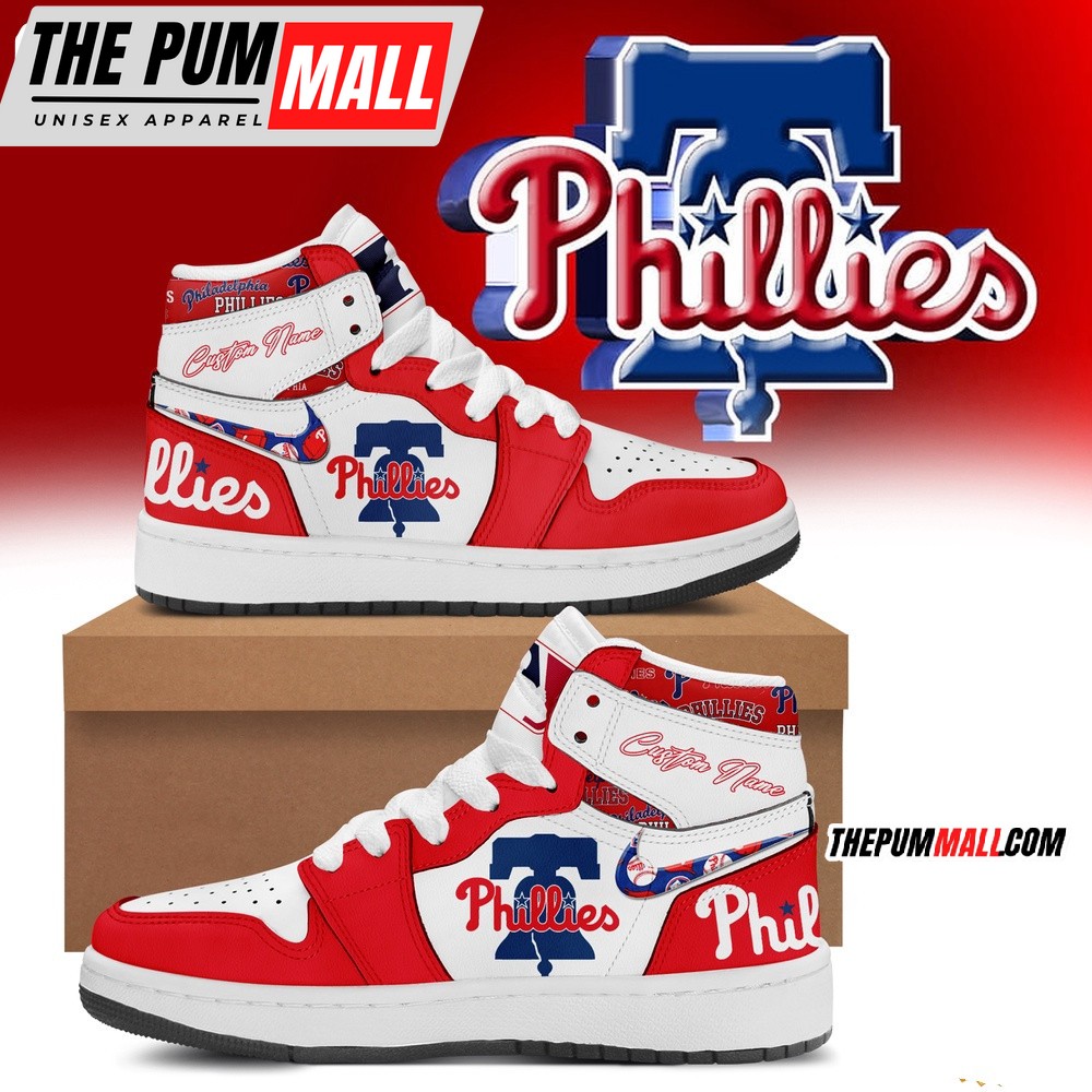 MLB Philadelphia Phillies Baseball Team Air Jd 1 Shoes
