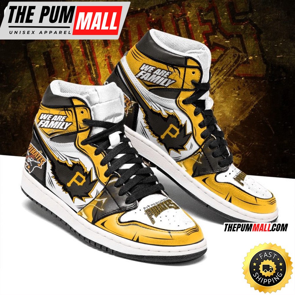 MLB Pittsburgh Pirates Air Jd 1 High Sneakers Iconic Air Jd 1 Shoes