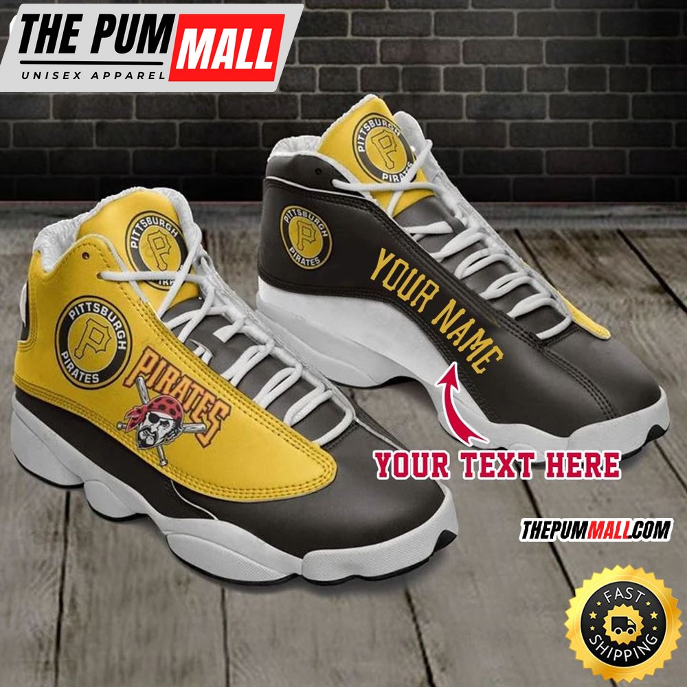 MLB Pittsburgh Pirates Custom Name Air Jd 13 Shoes V5