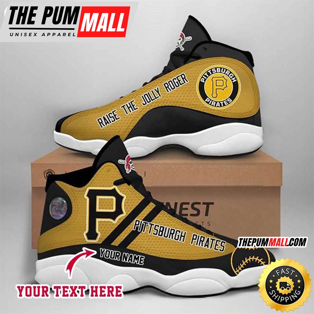 MLB Pittsburgh Pirates Custom Name Air Jd 13 Shoes V6