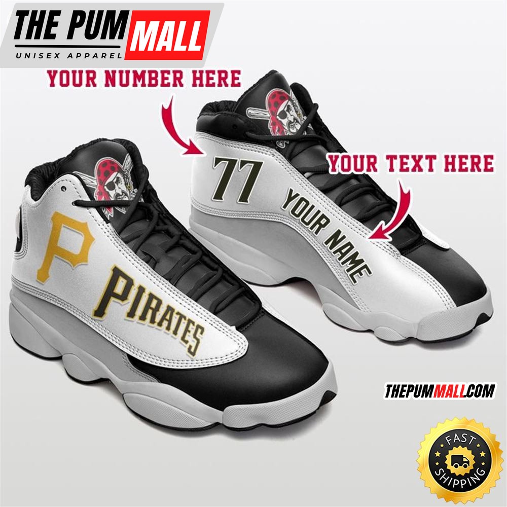 MLB Pittsburgh Pirates Custom Name Number Air Jd 13 Shoes V4