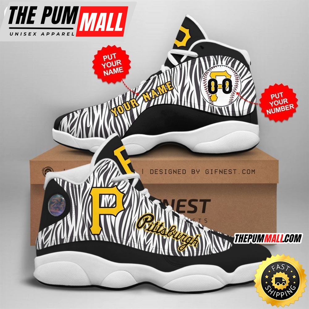 MLB Pittsburgh Pirates Custom Name Number Air Jd 13 Shoes V8