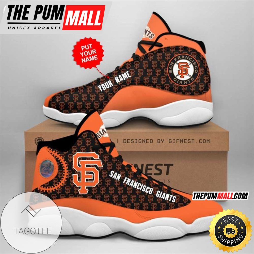 MLB San Francisco Giants Custom Name Air Jd 13 Shoes V6