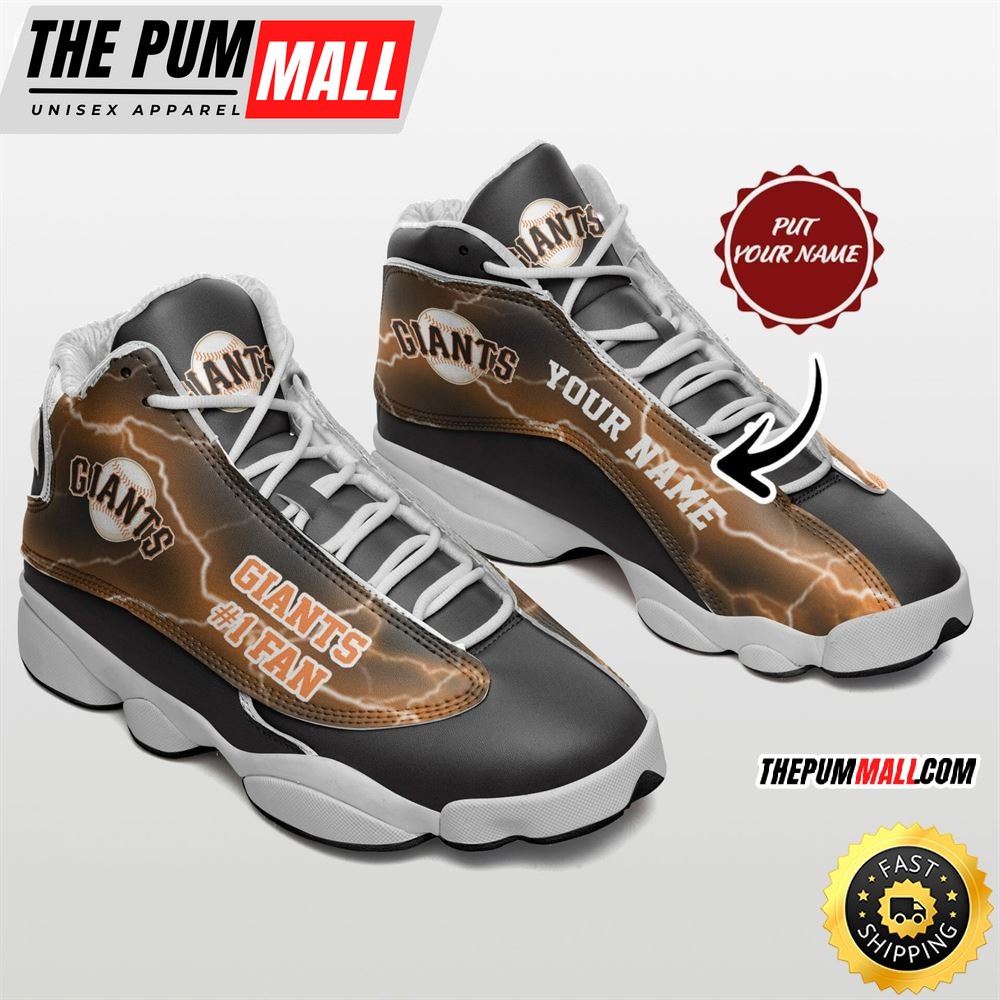 MLB San Francisco Giants Custom Name Air Jd 13 Shoes