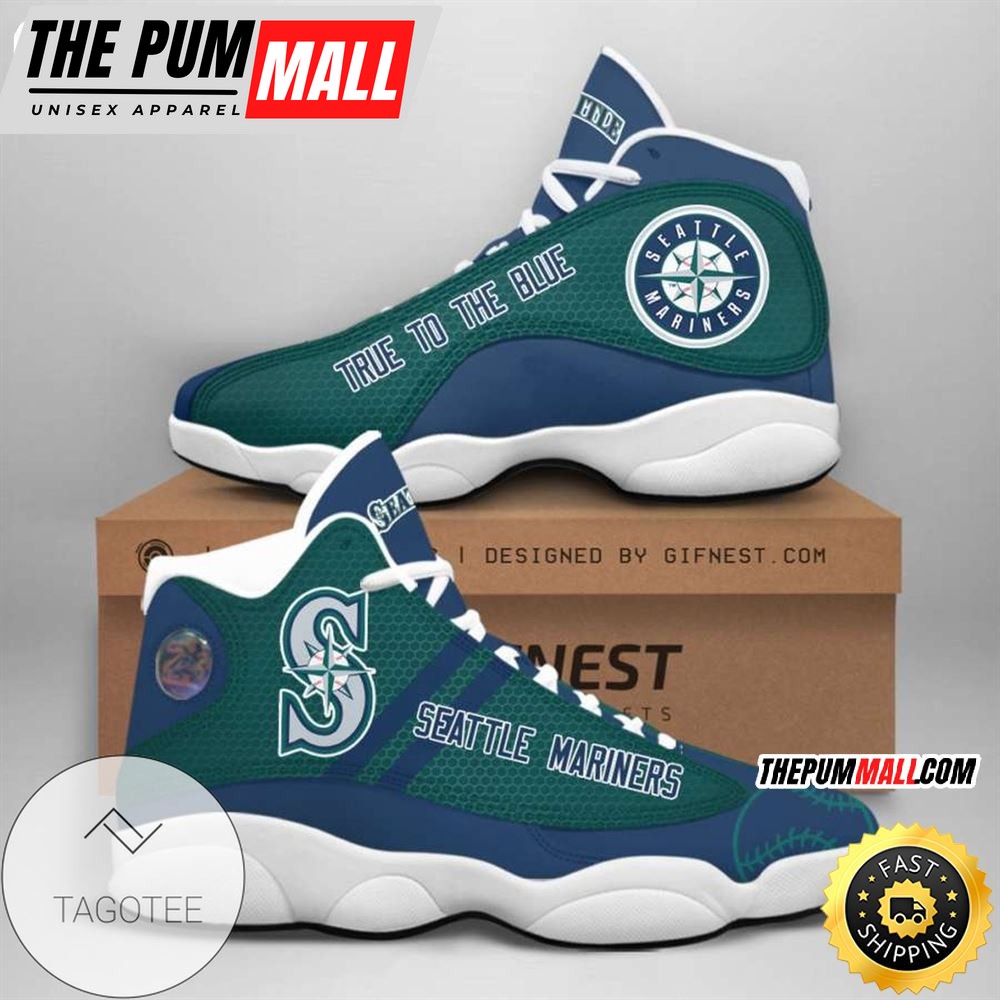 MLB Seattle Mariners Air Jd 13 Shoes V1
