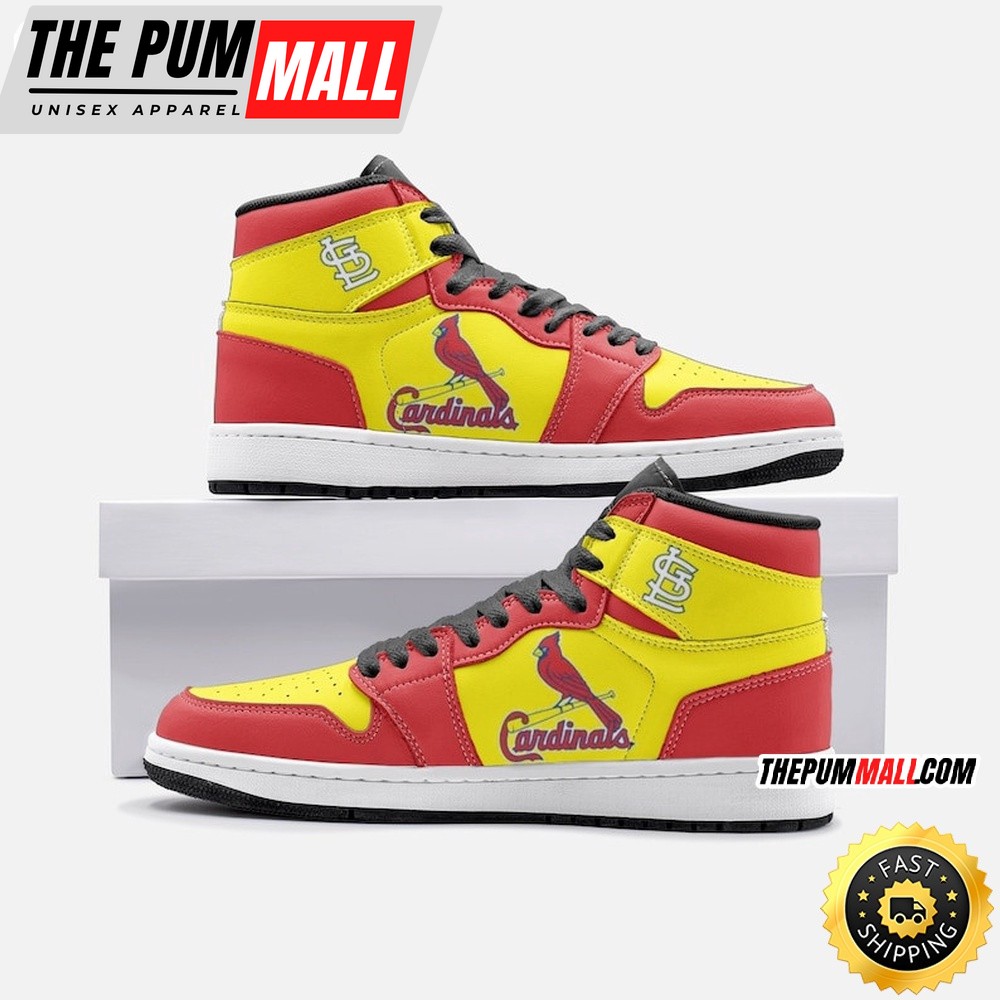 MLB St. Louis Cardinals Air Jd 1 High Sneakers Stylish Air Jd 1 Series