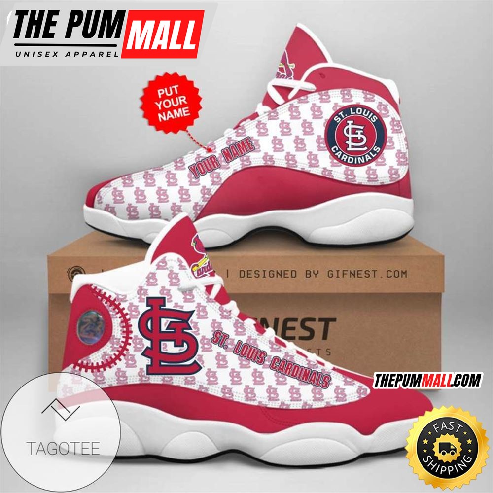 MLB St. Louis Cardinals Custom Name Air Jd 13 Shoes V4