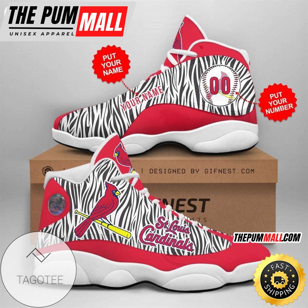 MLB St. Louis Cardinals Custom Name Number Air Jd 13 Shoes V3