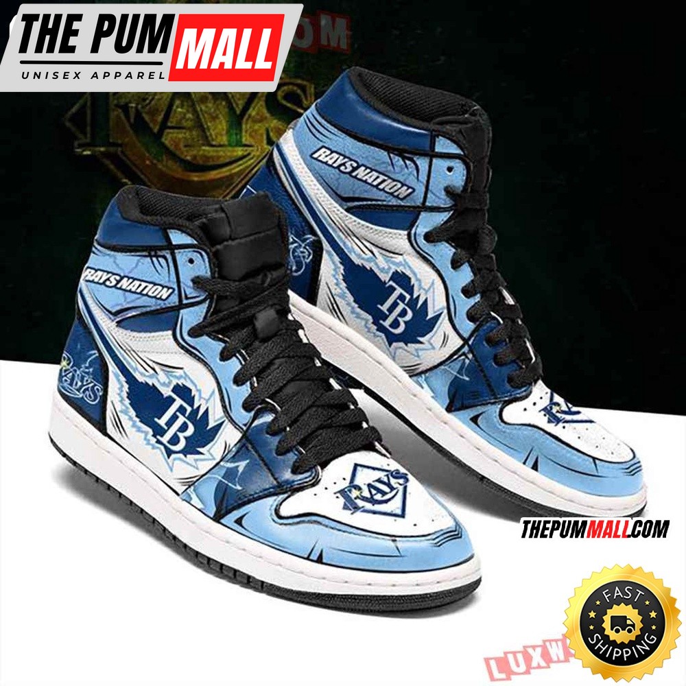 MLB Tampa Bay Rays Air Jd 1 High Sneakers Classic Air Jd Sneakers