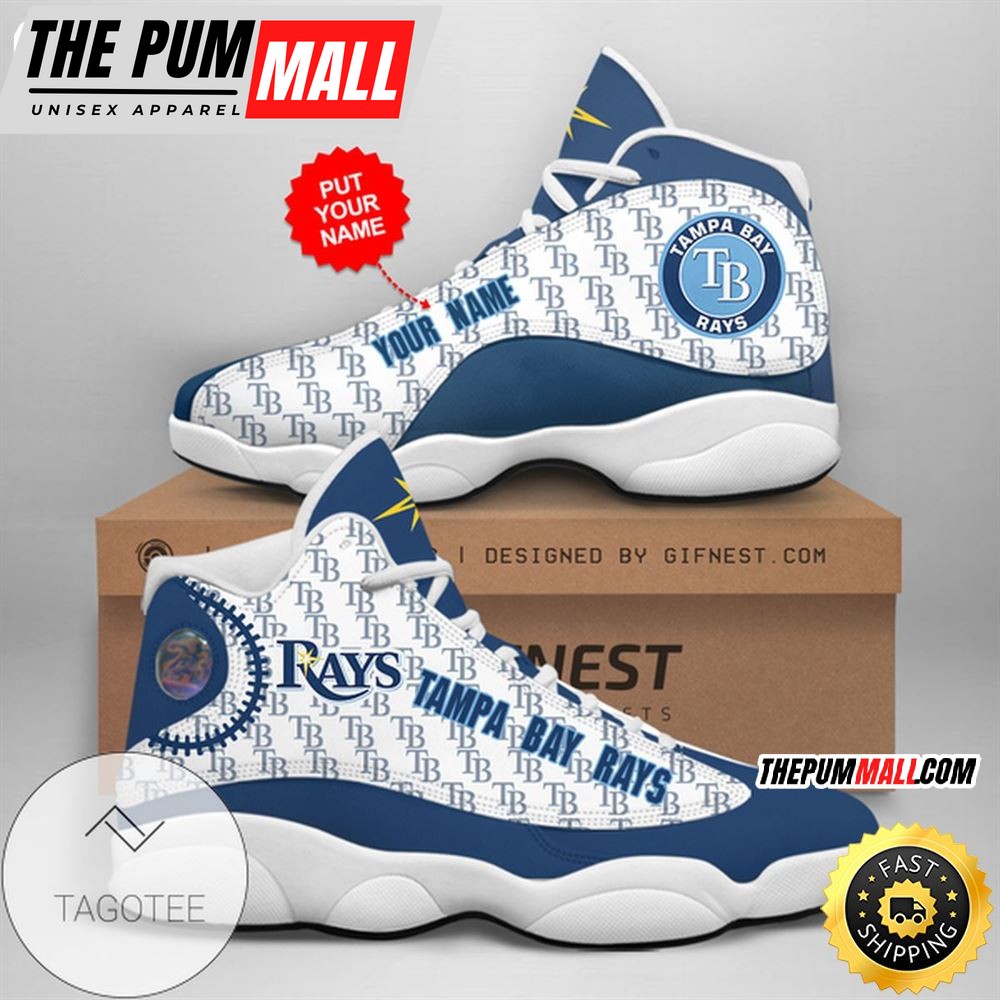 MLB Tampa Bay Rays Custom Name Air Jd 13 Shoes V5