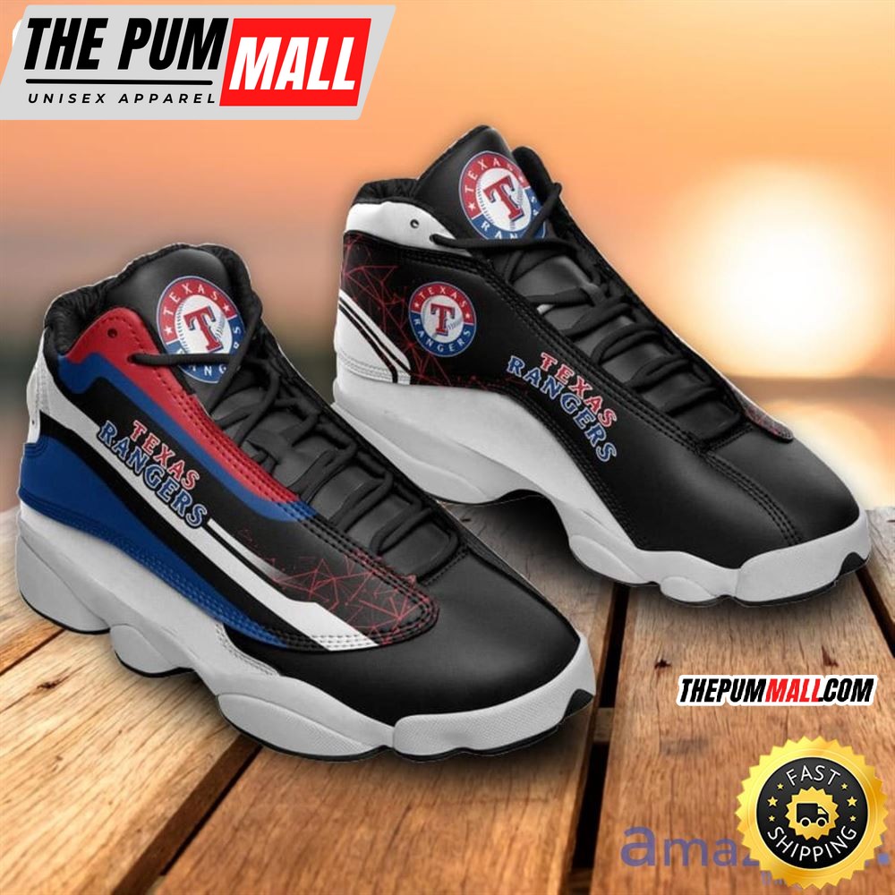 MLB Texas Rangers Black Air Jd 13 Shoes