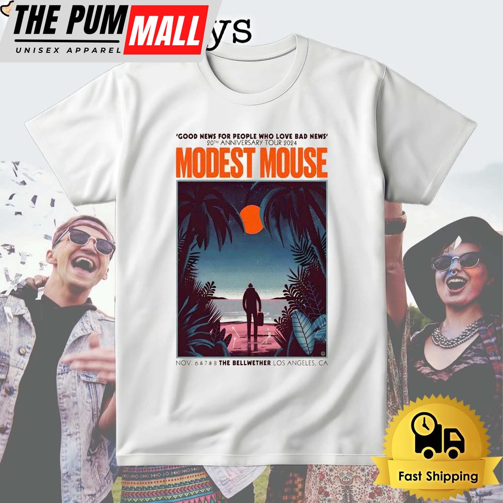Modest Mouse Tour The Bellwether Los Angeles, Ca Nov 6-8 2024 T Shirt