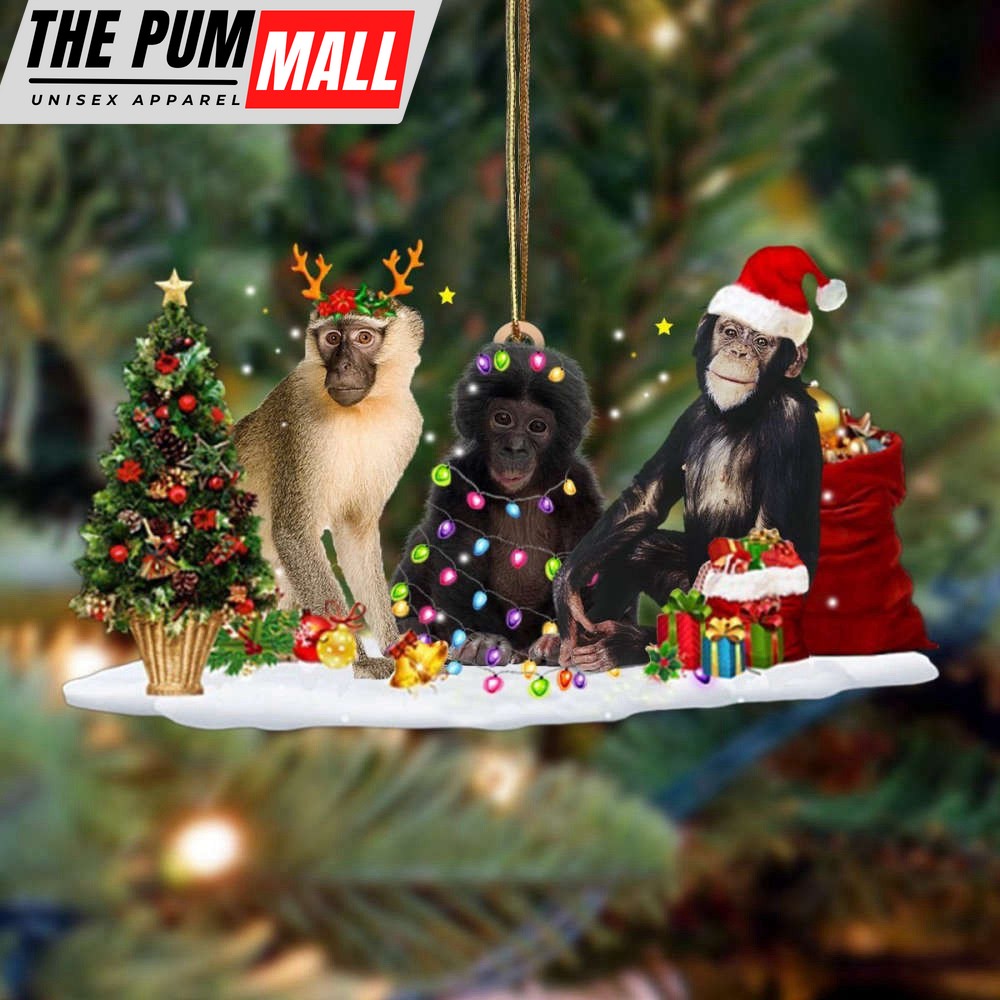 Monkey Christmas Ornament Funny Christmas Tree Ornaments Xmas Tree Decor Limited Edition