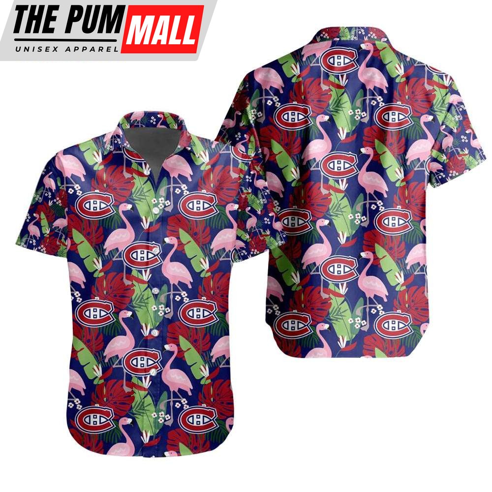 Montreal Canadiens Flamingo Tropical Hawaiian Shirt NHL Gift