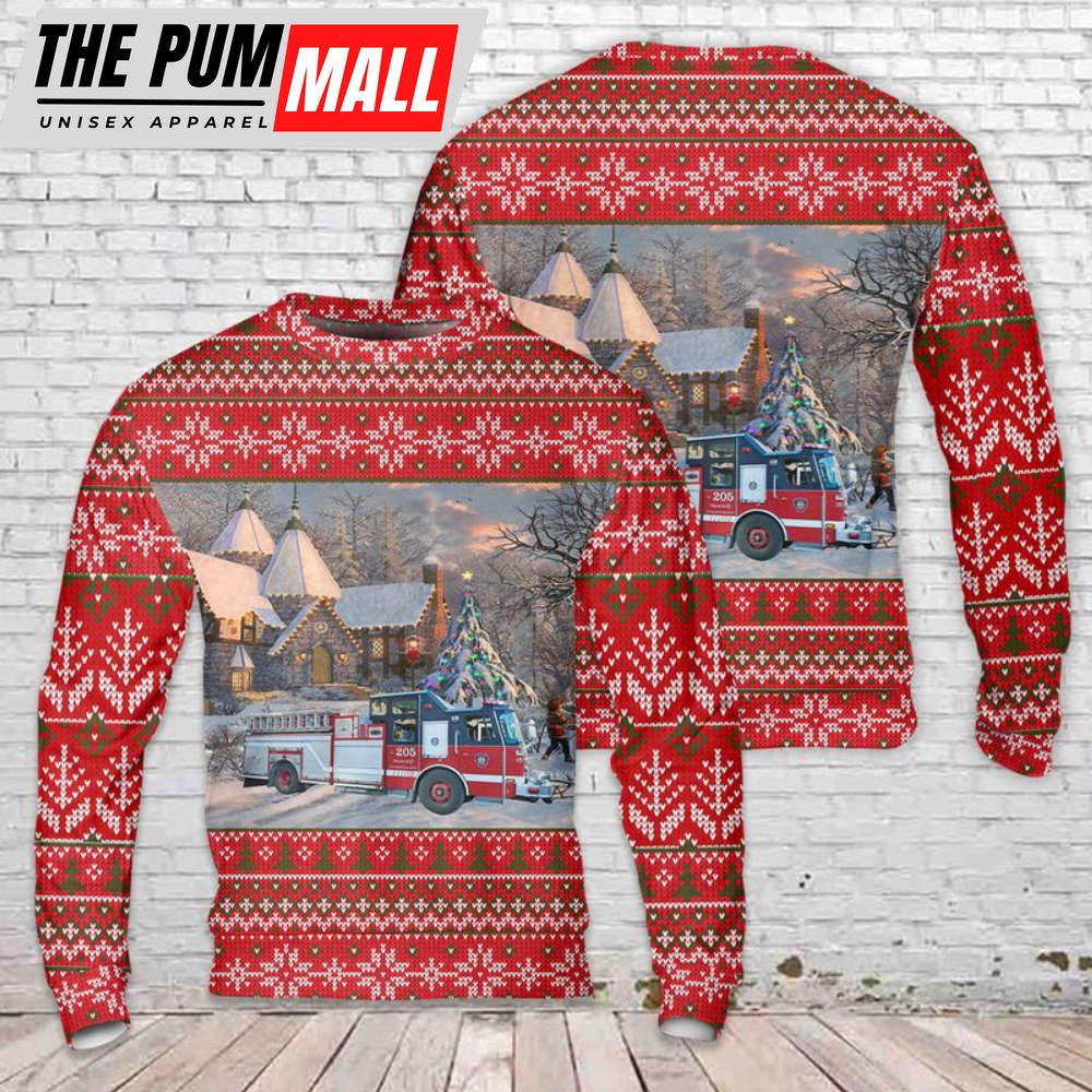 MONTREAL Fire Department Christmas Sweater – 3D DLTT0311BG06 Gift For Christmas