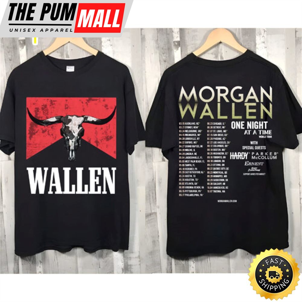 Morgan Wallen World Tour 2023 One Night At A Time T-shirt