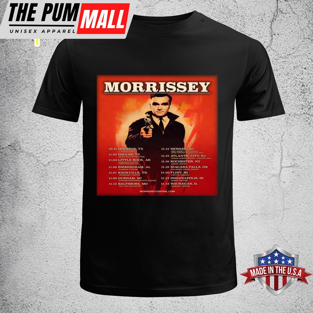 Morrissey 2025 North American Tour Dates Unisex T-Shirt