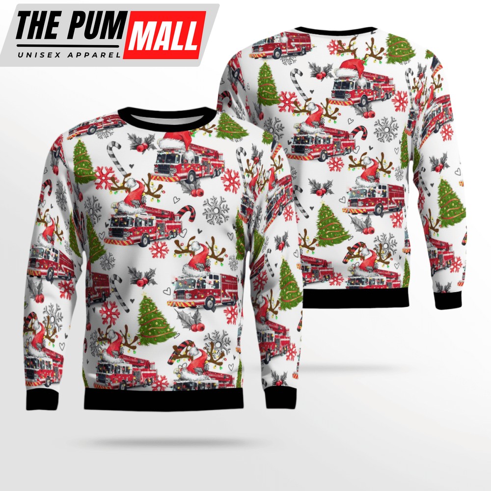 Morrisville Fire-Rescue Ugly Christmas Sweater – Gift For Christmas Day