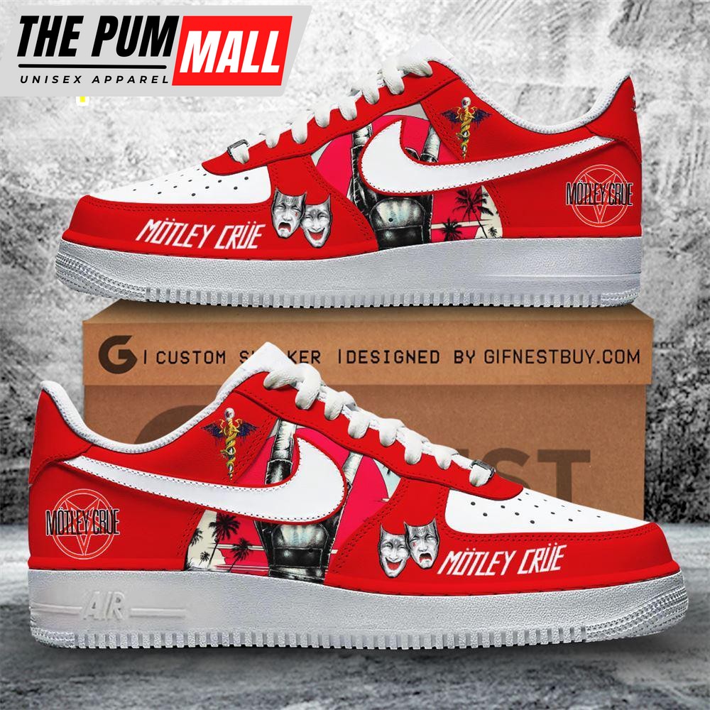 Mötley Crüe Air Force 1 Shoes For Fans Gift For Christmas