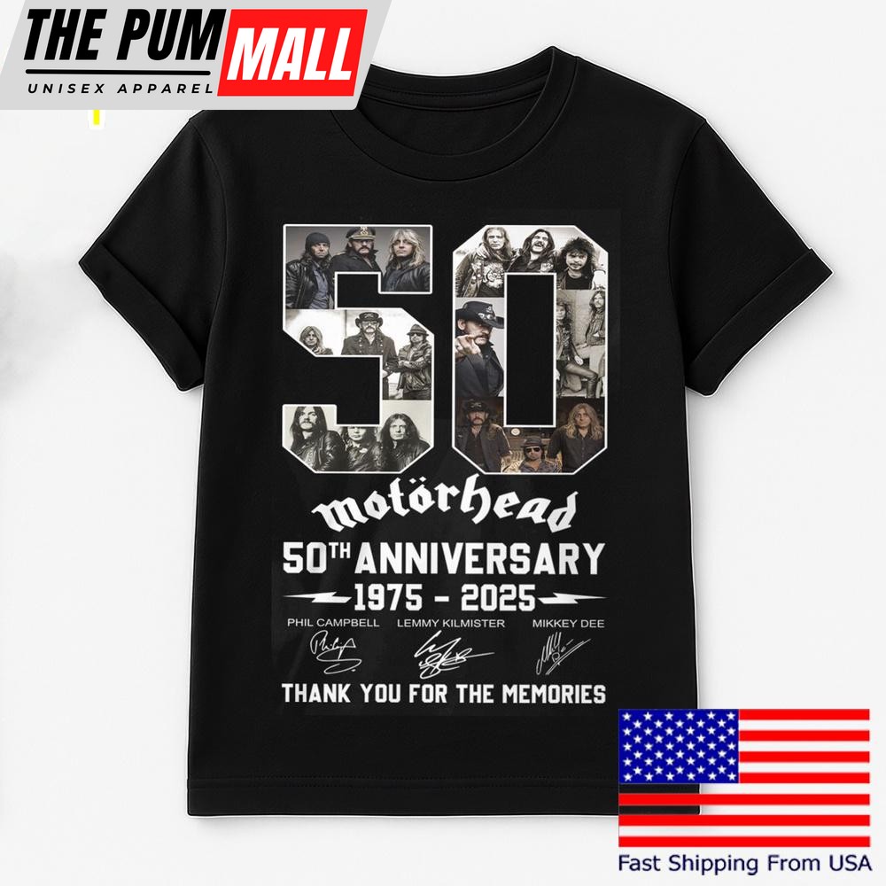 Motorhead 50Th Anniversary T Shirt