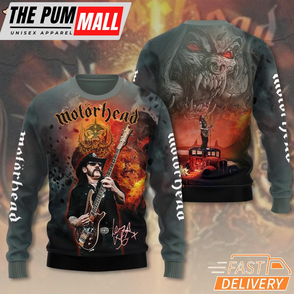 Motorhead Band 50TH Anniversary Ugly Christmas Sweater