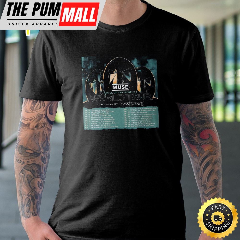 Muse Announce Will Of The People 2025 North America Tour Unisex T-shirt