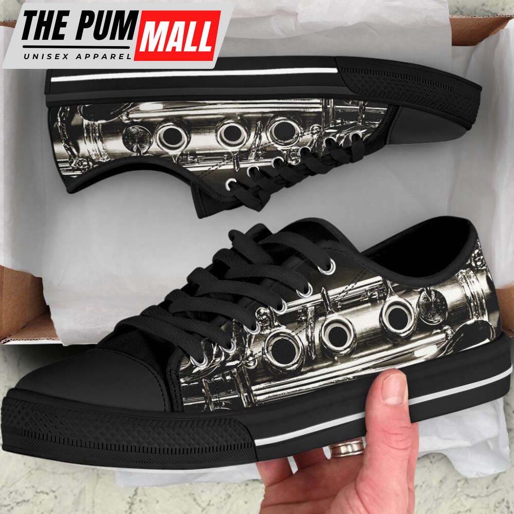music-fashion-gift-clarinet-shortcut-low-top-canvas-print-shoes-6yxohiyn Music Fashion Gift: Clarinet Shortcut Low Top Canvas Print Shoes
