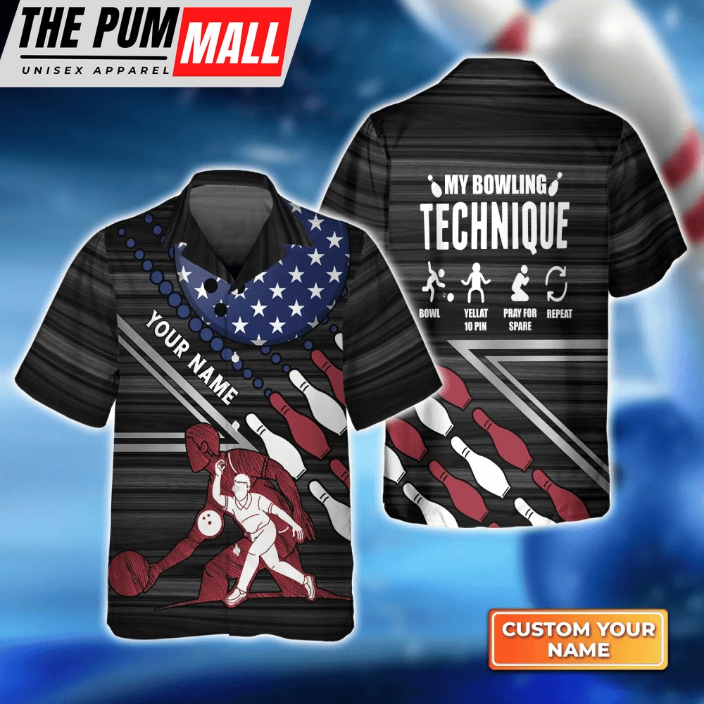 My Bowling Technique hawaiian shirt Bowling Hawaiian Shirt For Unisex Bowling Team shirt