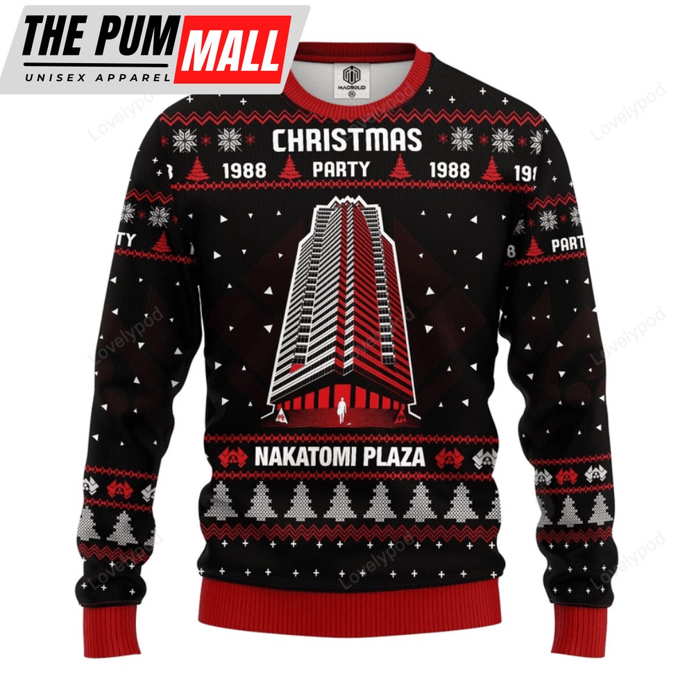 Nakatomi Plaza Merry Christmas Ugly Christmas Sweater – Gift For Christmas