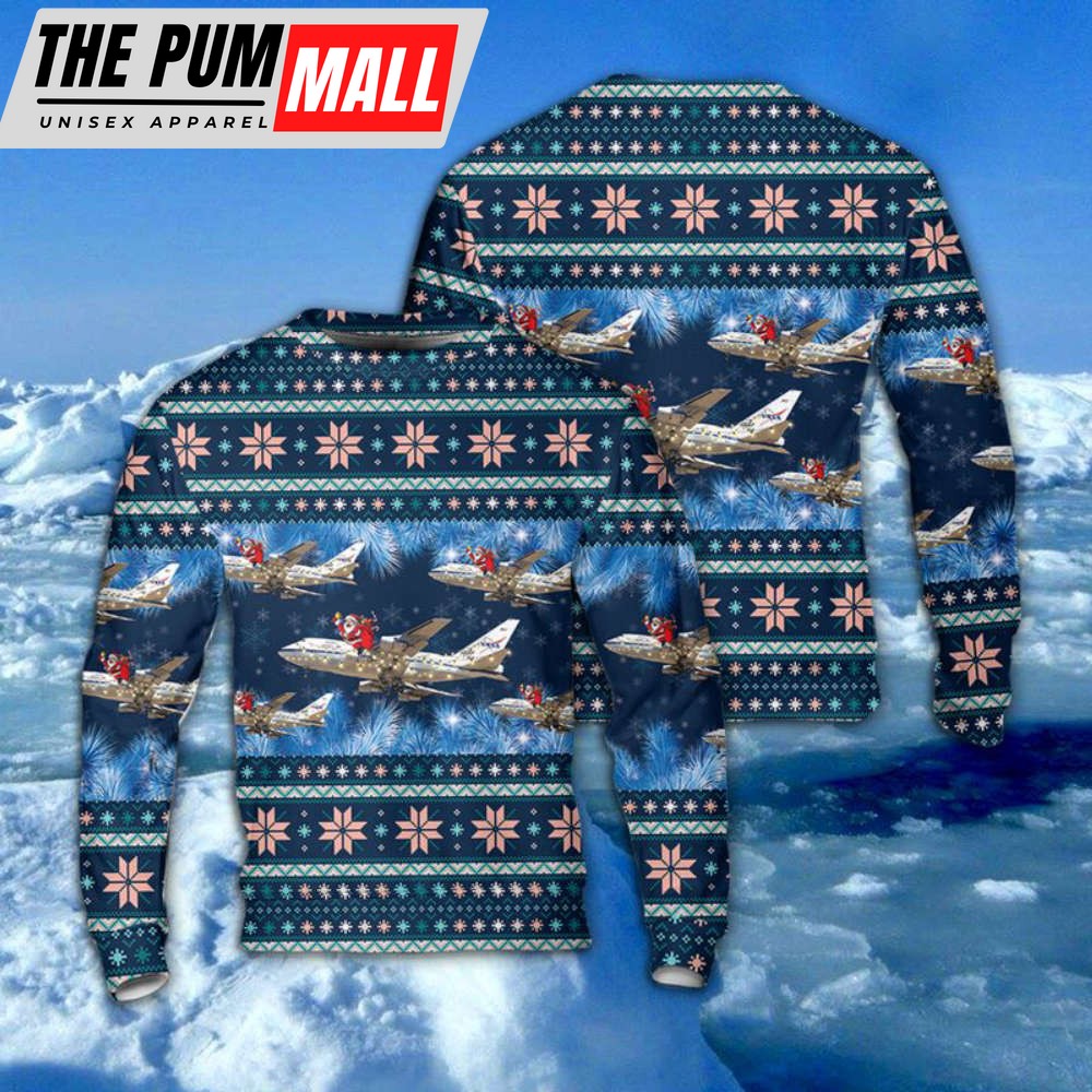 NASA Boeing 747SP-21 Christmas Sweater: Official Space-Themed Holiday Apparel