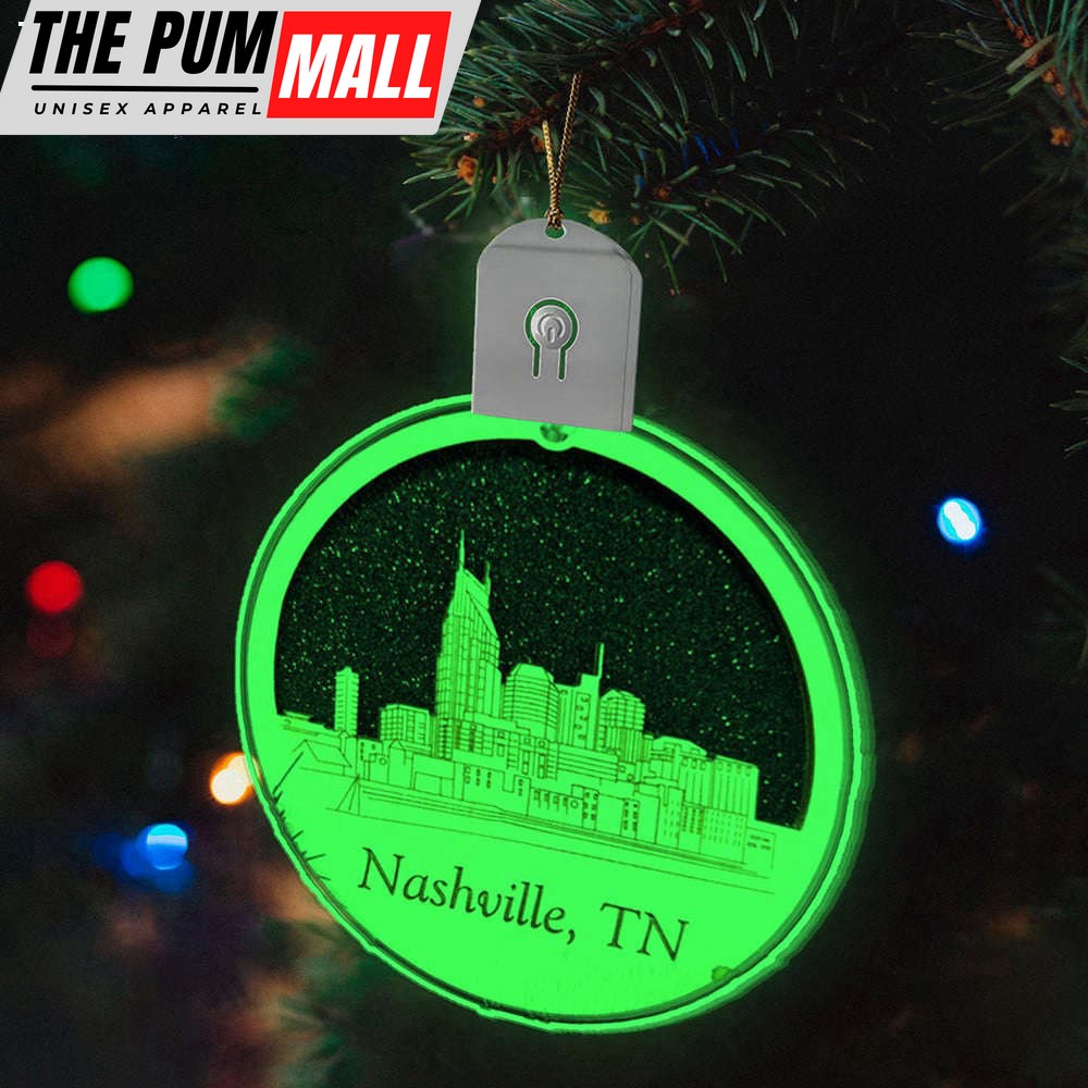 Nashville Led Christmas Ornament Light Up Christmas Tree Ornament 2023 Limited Edition