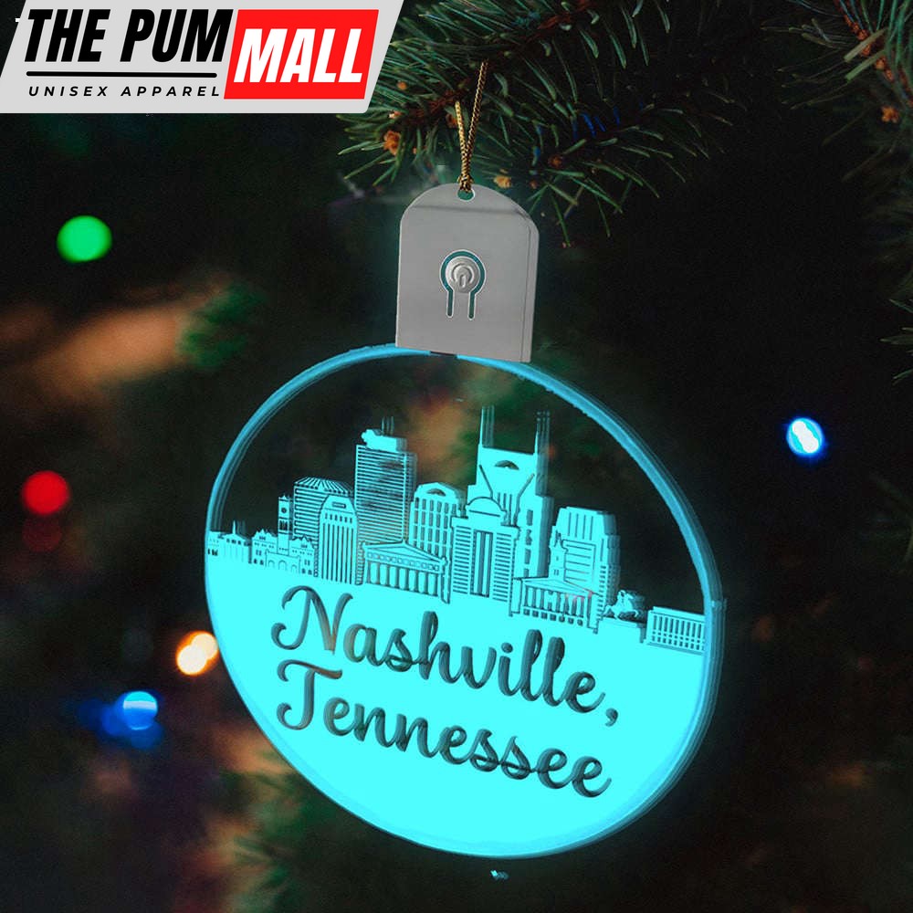 Nashville Led Christmas Ornament Nashville Tennessee Xmas Tree Decoration Ideas 2023 Limited Edition