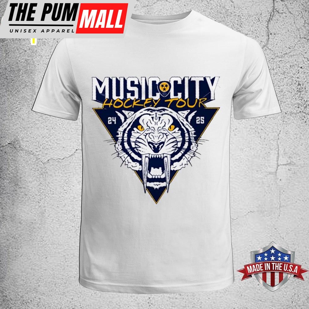 Nashville Predators Music City Hockey Tour 2025 Unisex T-Shirt
