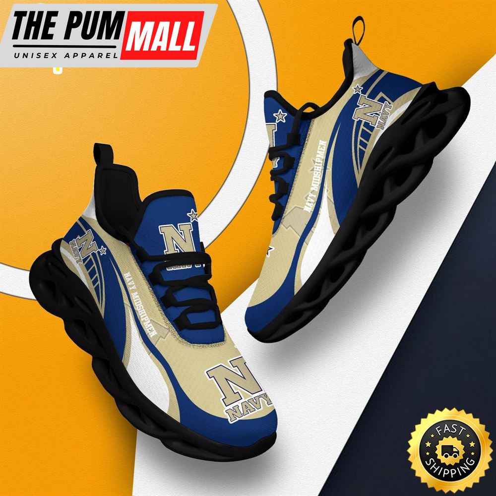 Navy Midshipmen Sneakers Max Soul Trending Summer